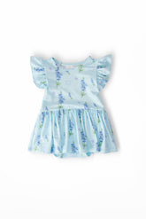 Texas Bluebonnets S/S Flutter Twirl Bodysuit - Aaria Tees