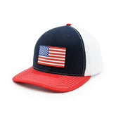 USA Flag PVC Patch Hat - Aaria Tees