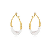 Lyric Two-Tone Earring - Aaria Tees