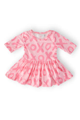 XOXO 3/4 Sleeve Twirl Bodysuit - Aaria Tees