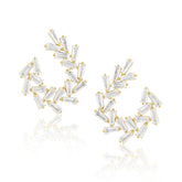 Arianna Baguette Earring Large - Aaria Tees