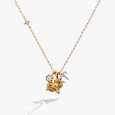 Aries Zodiac Charm Cluster Necklace - Aaria Tees