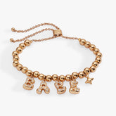 'Babe' Bubble Beaded Bolo Bracelet - Aaria Tees