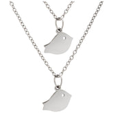 Baby Bird Friends Pewter Necklaces - Set of 2 - Aaria Tees