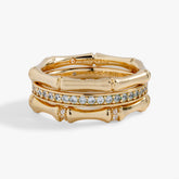 Bamboo Trio Ring Set - Aaria Tees