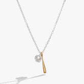 Ballgame Duo Charm Pendant Necklace - Aaria Tees