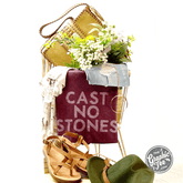 Cast No Stones - Heather Burgundy Short Sleeve Tee - Aaria Tees