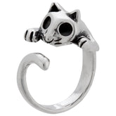 Cat Sterling Wrap Ring - Aaria Tees