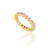 Celeste Eternity Ring - Pink - Aaria Tees