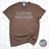 Coffee Weather All Year Round Pigment Dyed Tee - Aaria Tees