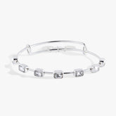 April Birthstone Emerald Cut Bangle - Aaria Tees