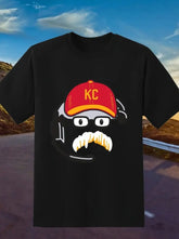 KC Football T-Shirt – Graphic Print Crew Neck Tee - Aaria Tees