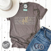 Fall Words Short Sleeve Tee - Aaria Tees