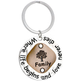 Family Tree Keychain - Aaria Tees