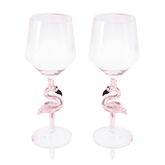 3D Flamingo Wine Glass - Aaria Tees