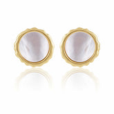 Gwen Mother of Pearl Stud - Aaria Tees