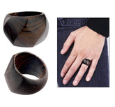 Ebony Diamond-Cut Ring - Aaria Tees
