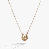 'Horse Girl At Heart' Horseshoe Necklace - Aaria Tees