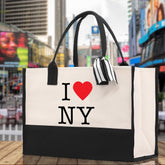 New York Cotton Canvas Tote Bag NY Travel Vacation Tote Employee and Client Gift NYC Wedding Favor Birthday Welcome Tote Bag Bridesmaid Gift - Aaria Tees