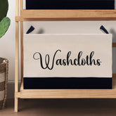 Personalized Canvas Storage Tote Bag Nursery Storage Towel Storage Kids Toy Storage Cloth Storage Storage Bin Storage Tubs Mudroom Storage - Aaria Tees