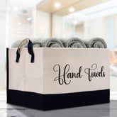 Personalized Canvas Storage Tote Bag Nursery Storage Towel Storage Kids Toy Storage Cloth Storage Storage Bin Storage Tubs Mudroom Storage - Aaria Tees