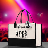 Personalized Girls Night Out Canvas Tote Bag Customize Girls Trip Party Tote Bag Girls Trip Beach Bag Party Girls Night Out Tote Bag - Aaria Tees