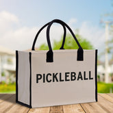 Pickleball Tote Bag Personalized Pickleball Party Favors Custom Pickleball Player Gift Pickleball Cotton Canvas Tote Bag - Aaria Tees