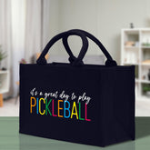 Pickleball Cotton Canvas Tote Bag Pickleball Party Favors Pickleball Player Gift Bag Pickleball Lovers Gift Bag Pickleball Gift Idea - Aaria Tees