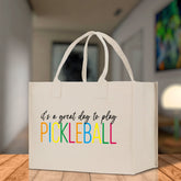 Pickleball Cotton Canvas Tote Bag Pickleball Party Favors Pickleball Player Gift Bag Pickleball Lovers Gift Bag Pickleball Gift Idea - Aaria Tees