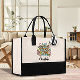 Personalized Name Bus Driver Cotton Canvas Tote Bag School Bus Driver Appreciation Gift Custom Bus Driver Bag Transit Driver Bag - Aaria Tees