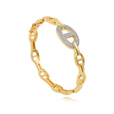 Rosie Two Tone Pave Bracelet - Aaria Tees
