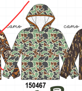Green Camouflage Raincoat - Aaria Tees
