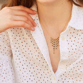 Mini Gemstone Fringe Necklaces - Aaria Tees