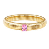 Serenity Pink CZ Gold Bracelet - Aaria Tees
