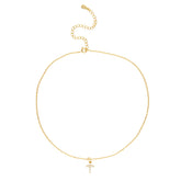 Mini Cross Necklace - Aaria Tees