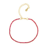 Chloe Tennis Bracelet Pink - Aaria Tees