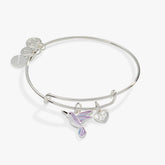 'Joy' Hummingbird Duo Charm Bangle Bracelet - Aaria Tees