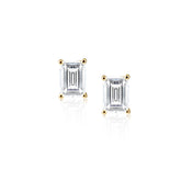 Katie Emerald Cut Studs - Aaria Tees