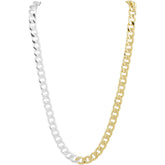 Leila Link Necklace -Two Tone - Aaria Tees