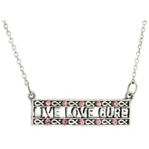 Live Love Cure Pink Ribbon Sterling Necklace - Aaria Tees