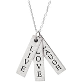 Live Love Laugh Sterling Necklace - Aaria Tees