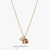 'Living That Sports Mom Life' Baseball Charm Necklace - Aaria Tees