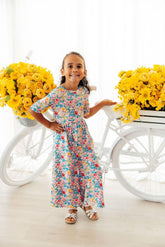 Fluttering Flowers Wide Leg Jumpsuit - Aaria Tees