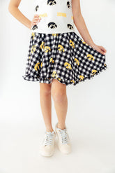 Iowa Plaid Tigerhawk Twirl Skort - Aaria Tees