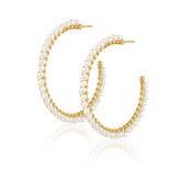 Marilyn Pearl Hoops - Aaria Tees
