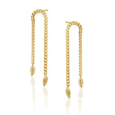 Charlotte Chain Drop Earring - Aaria Tees