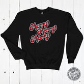 Merry Buffalo Plaid Crewneck Sweatshirt - Aaria Tees