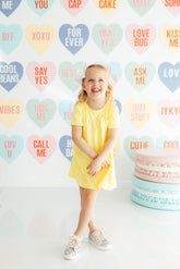 Yellow T-Shirt Dress - Aaria Tees