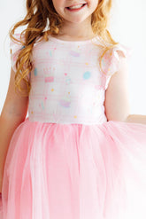 Birthday Magic Flutter Sleeve Tutu Dress - Aaria Tees