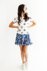 Auburn Plaid Aubie Ruffle Twirl Skort - Aaria Tees